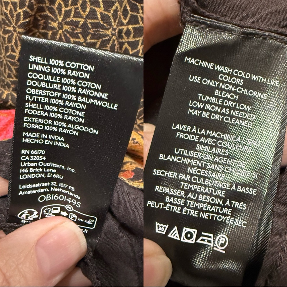 Free People Smell The Roses Mini Dress In Dark Coffee - Picture 14 of 16